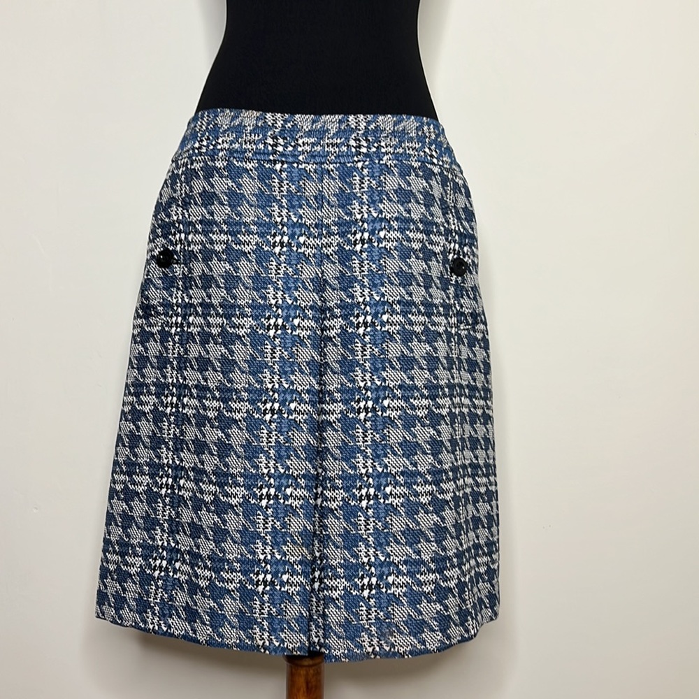 NINE WEST Blue Tweed Skirt 6